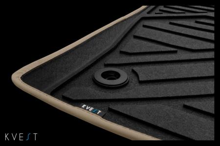 Коврики в салон 3D Kvest для Lexus RX (2015-2022) бежевые № KVESTLEX00001Kb1