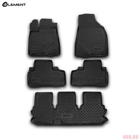 Коврики салона Element для Toyota Highlander (2014-2019) 3 ряда № NLC.48.75.210k