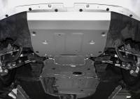 Защита радиатора, двигателя, КПП и раздаточной коробки для BMW X7 (2018-2025) 3 части № K333.0533.1
