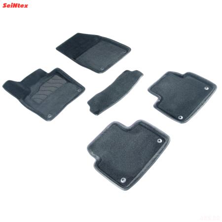 Коврики салона 3D текстильные для Volvo S60 (2019-2025) серые № 30345