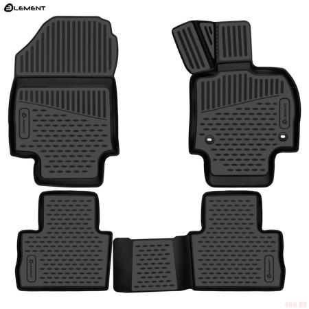 Коврики 3D салона для Toyota Harrier (2020-2025) правый руль № ELEMENT3DAN0439210k