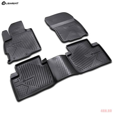 Коврики салона Element для Mitsubishi Outlander XL (2007-2012) серые № NLC.35.14.211