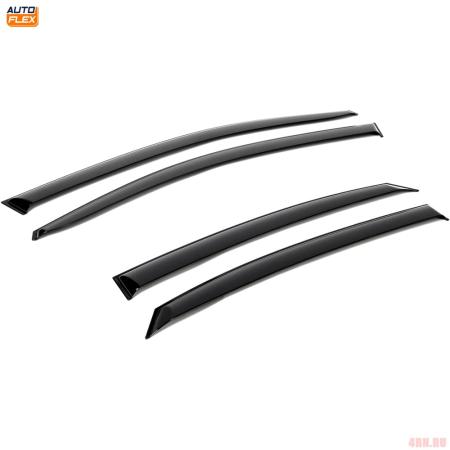 Дефлекторы окон AutoFlex для Hyundai Solaris седан (2017-2022) № 823104