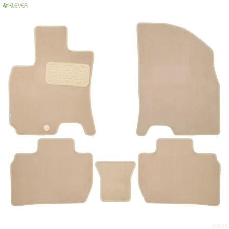 Коврики салона текстильные Premium для Baic U5 (2023-2024) 5 шт. бежевые № KLEVER0412500122112kh