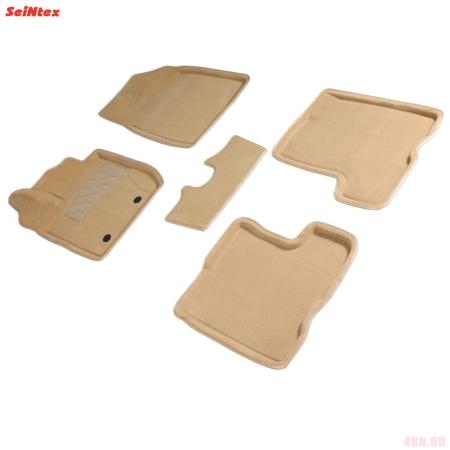 Коврики салона 3D текстильные для Lada (ВАЗ) XRAY (2015-2022) бежевые № 89337