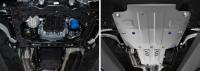 Защита двигателя, КПП и раздаточной коробки для Genesis G70 4WD (2018-2025) 2 части № K333.2841.1