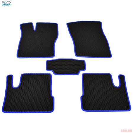 Коврики салона резиновые EVA для Daewoo Nexia (2008-2016) соты с синим кантом № EVAS.0135.03