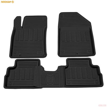Коврики салона Rezkon резиновые для Kia Ceed (2018-2025) № 1021005300