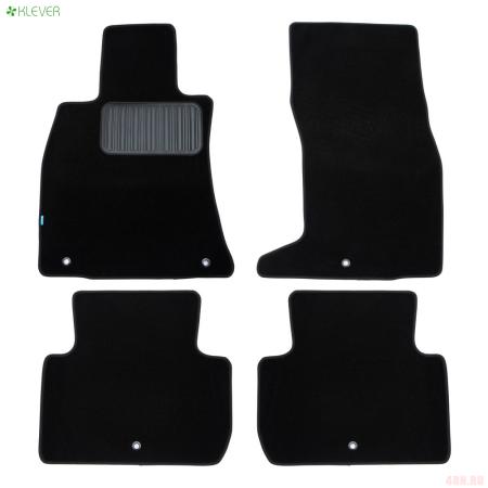 Коврики салона текстильные Premium для Kia Stinger (2021-2023) № KLEVER0302507122110kh