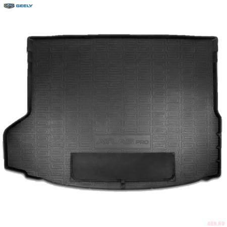 Коврик багажника оригинальный для Geely Atlas Pro (2021-2025) с защитой бампера (комплектация Flagship и Flagship +) № GAPP04NL3B