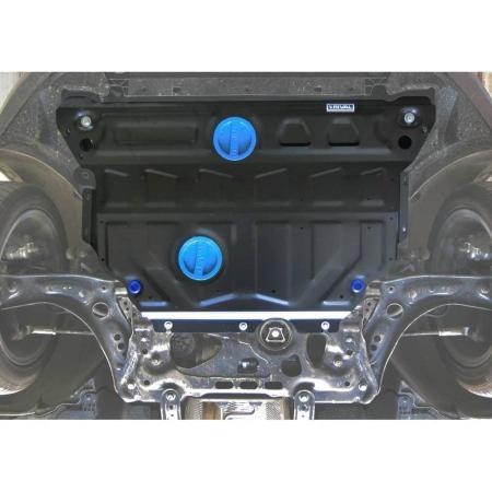 Защита картера и КПП для Skoda Octavia A7 (с Webasto) (2013-2017) увеличенная № 111.05114.1