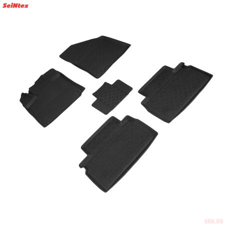 Коврики салона с высоким бортом для Geely Coolray АКПП (2020-2025) № 98040