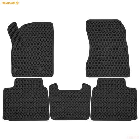 Коврики салона 3D EVA Ромб резиновые для Mitsubishi Outlander 4 (2022-2025) с черным кантом № 9224015201