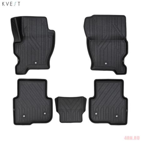 Коврики в салон 3D Kvest для Land Rover Discovery 4 (2009-2016) 5 шт. № KVESTLNDR00001K1