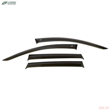 Дефлекторы боковых окон для Renault Duster (2021-2025) широкие № RE14717