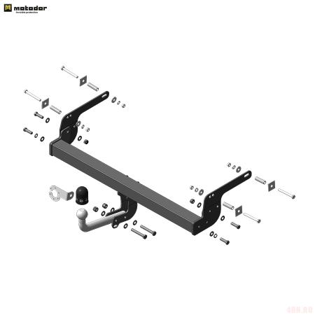 Фаркоп АвтоСтандарт для Renault Duster (2015-2020) № R101A