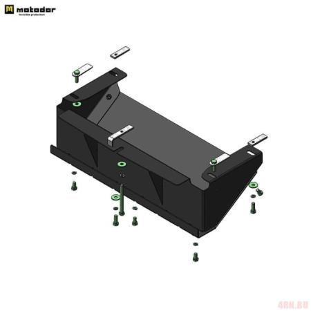 Защита рулевых тяг для УАЗ Patriot (2005-2025) № 16506