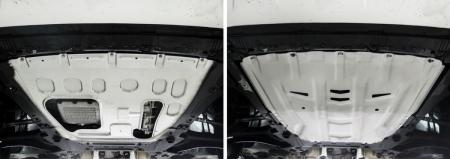 Защита двигателя и КПП для Lada (ВАЗ) Vesta Cross универсал (2017-2025) без крепежа № 3.6029.1