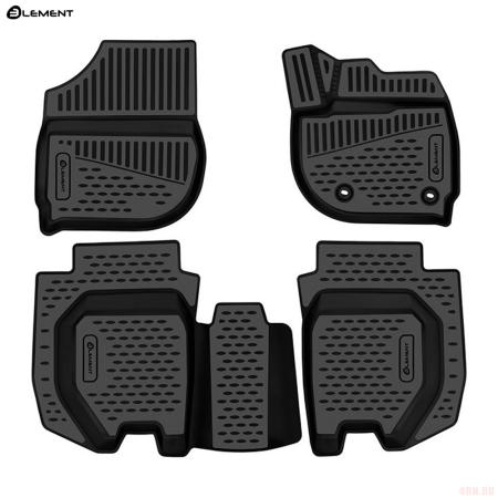 Коврики салона 3D для Honda Fit (2020-2025) правый руль, № ELEMENT3DAN1053210k
