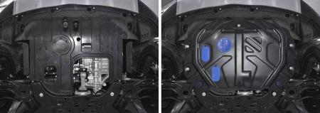 Защита двигателя и КПП для Kia Soul АКПП (2014-2019) № 111.2845.1