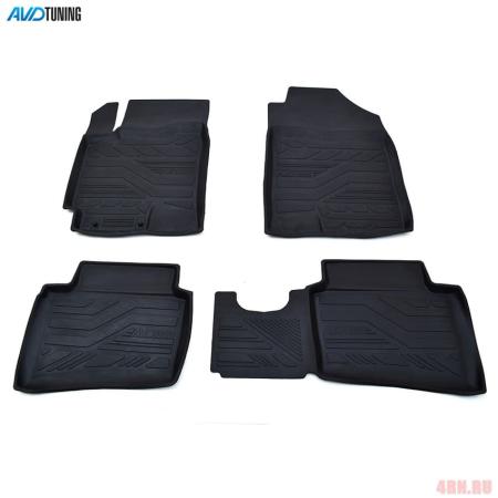 Коврики салона AVD Tuning для Hyundai Solaris седан (2017-2022) № ADRPLR274