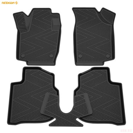 Коврики салона резиновые Ячеистый Ромб для Volkswagen Polo (2020-2025) № 1235020200