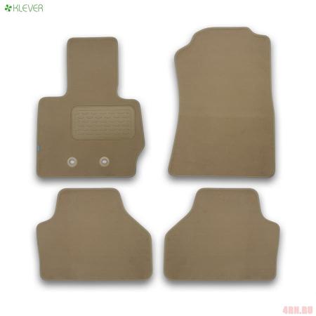 Коврики салона Klever текстильные Premium для BMW X3 (F25) (2010-2017) бежевые № KLEVER04051622112kh