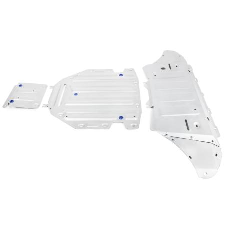 Защита двигателя, КПП и раздаточной коробки для Audi Q8 (2018-2025) 3 части № K333.0348.1