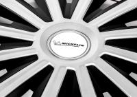 Колпаки колесные MICHELIN 14", "Космо", серебристо-черные, 4 шт. № 300270