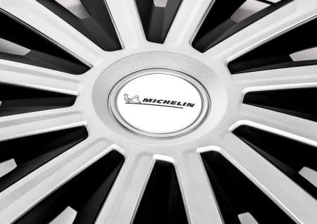 Колпаки колесные MICHELIN 14", "Космо", серебристо-черные, 4 шт. № 300270