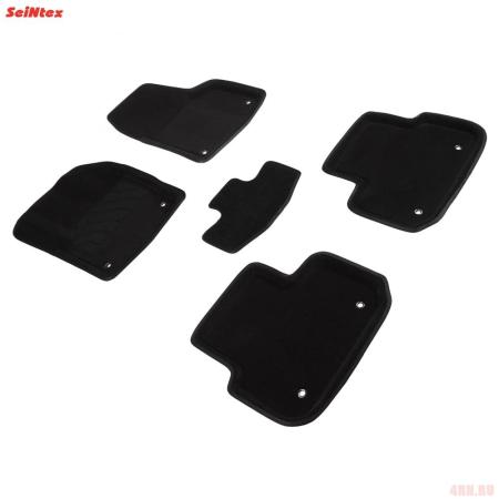 Коврики салона 3D текстильные для Audi Q7 (2015-2025) серые № 89591