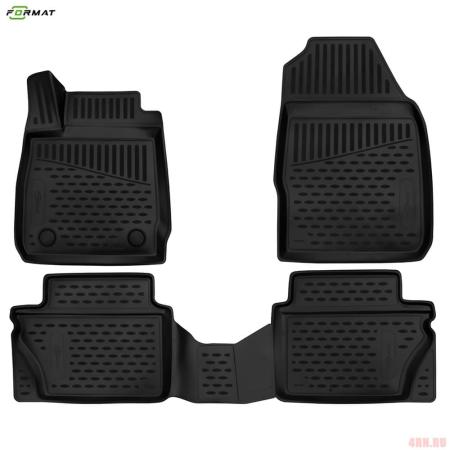 Коврики в салон 3D Format для Ford Fiesta (2015-2023) № FORMAT.3D1658210k