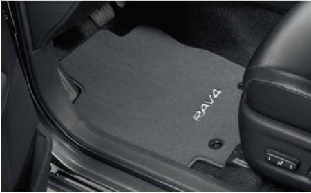 Коврики салона текстильные оригинальные Антрацит для Toyota RAV4 (2013-2018) № PZ49C-X2350-HA