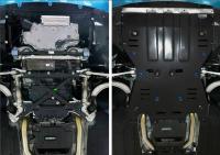 Защита двигателя и КПП для Porsche Macan (2014-2023) черная № 333.4605.2