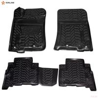 Коврики салона (3D с подпятником) для Toyota Land Cruiser Prado 150 (2009-2013) с высоким бортом № ACM-PS-80