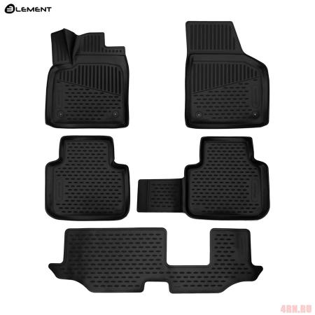 Коврики в салон 3D Element для Volkswagen Teramont (2017-2025) 5 шт. № ELEMENT3D5158210k