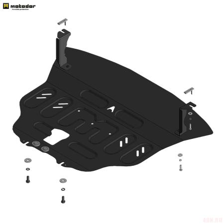 Защита картера и КПП для BAIC X35 (2019-2025) № 58501