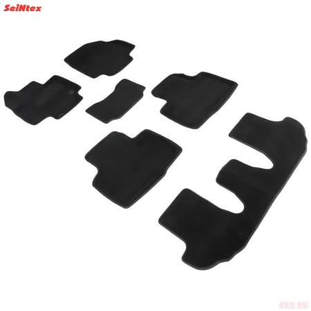 Коврики салона 3D текстильные для Toyota Highlander (2019-2025) № 96536