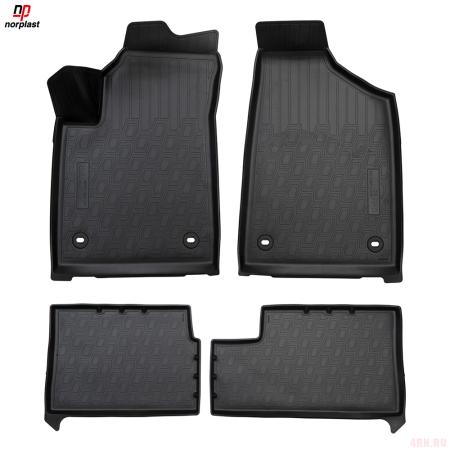 Коврики салона для SWM G05 Pro (1, 2 ряд) (2021-2025) № NPA11-C865-330