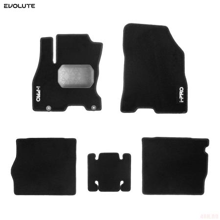 Коврики салона текстильные Comfort оригинальные для Evolute i-Pro (2022-2025) (с логотипами) № E70NP004CM