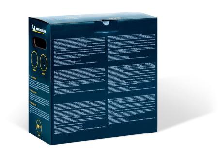 Колпаки колесные MICHELIN 15", "49 Верон", серебристо-черные, 4 шт. № 300722