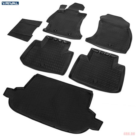 Комплект ковриков салона и багажника для Subaru Forester (2012-2018) № K15401002-1