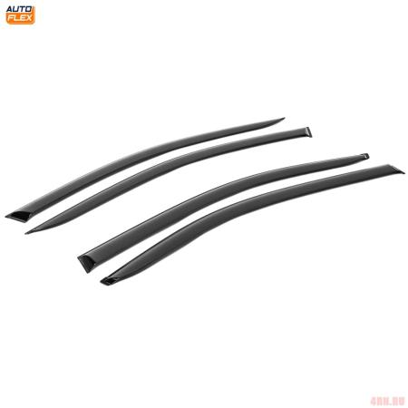 Дефлекторы окон AutoFlex для Skoda Octavia A7 лифтбек (2013-2020) литьевой поликарбонат № 851102