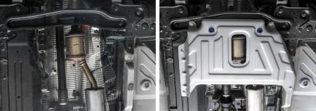 Защита кислородного датчика для Nissan Terrano 4WD (2016-2022) № 333.4725.2