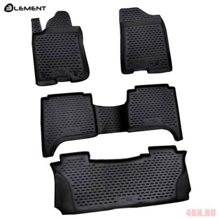 Коврики салона Element для Infiniti QX56 (2004-2007) 3 ряда № NLC.76.02.210