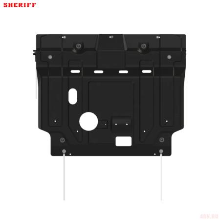 Защита картера и КПП для Lada (ВАЗ) X-Cross 5 (2023-2025) № 27.5401