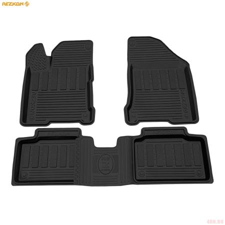 Коврики салона Rezkon резиновые для Lada (ВАЗ) Vesta (2015-2025) Comfort № 1039045100