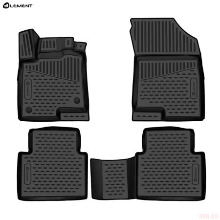 Коврики салона 3D для Haval Jolion (2021-2025) 4WD с черным кантом № KANT.ELEM3DA66905210k.blk