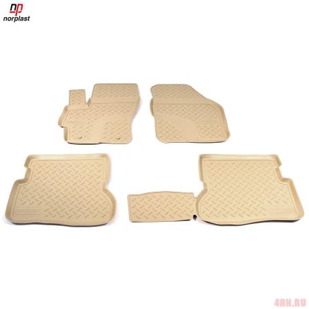 Коврики салона Norplast для Mazda 3 (2003-2009) бежевые № NPL-Po-55-03-B