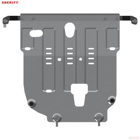 Защита двигателя и КПП для Kia Rio седан, хэтчбек (вкл. X-Line) (2017-2023) № 11.3323